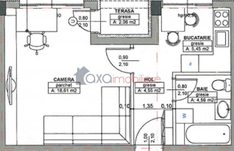 Apartament 1 camere de vanzare in Cluj-Napoca, cartier Gheorgheni