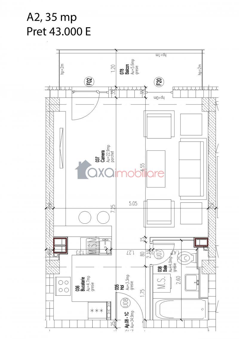 Apartament 1 camere de vanzare in Cluj-Napoca, cartier Zorilor