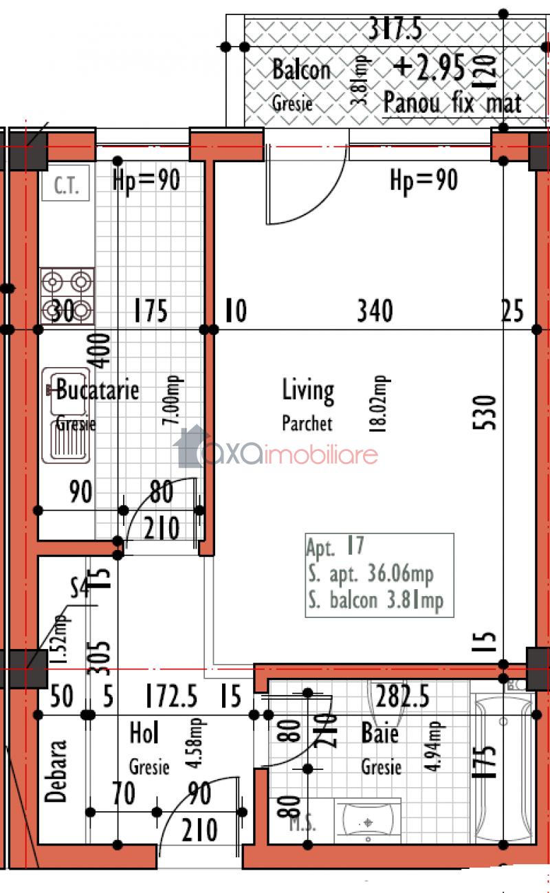 Apartament 1 camere de vanzare in Cluj-Napoca, cartier Dambul Rotund