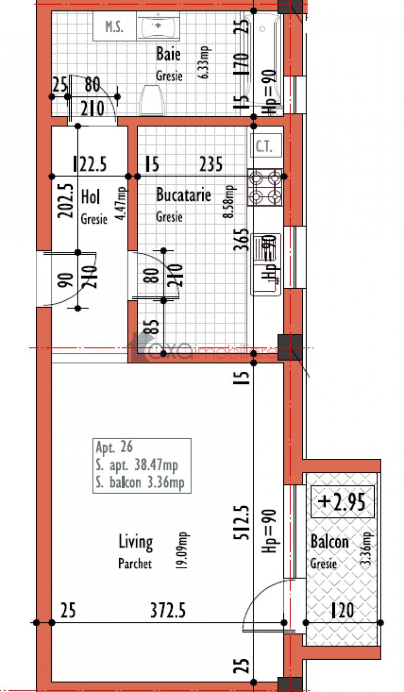 Apartament 1 camere de vanzare in Cluj-Napoca, cartier Dambul Rotund